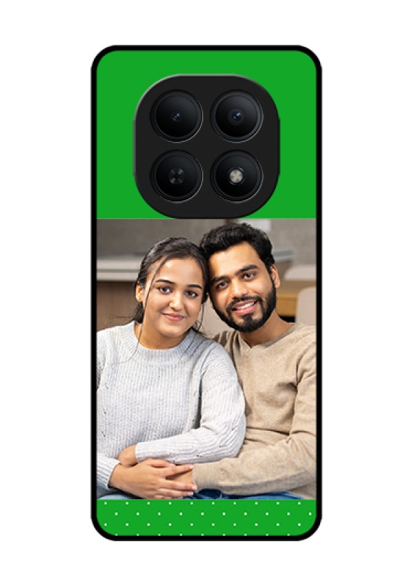 Xiaomi Redmi Note 15 5G Custom Glass Phone Case - Green Pattern Design