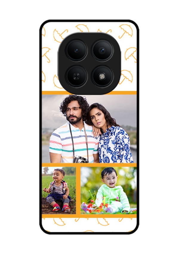 Xiaomi Redmi Note 15 5G Custom Glass Phone Case - Yellow Pattern Design