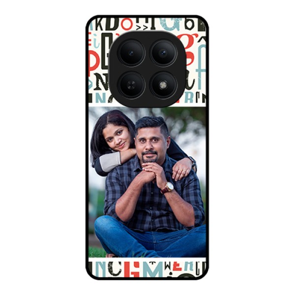Xiaomi Redmi Note 15 5G Custom Glass Phone Case - Alphabet Design