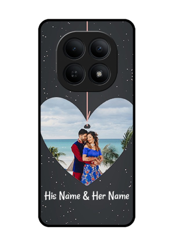 Xiaomi Redmi Note 15 5G Custom Glass Phone Case - Hanging Heart Design