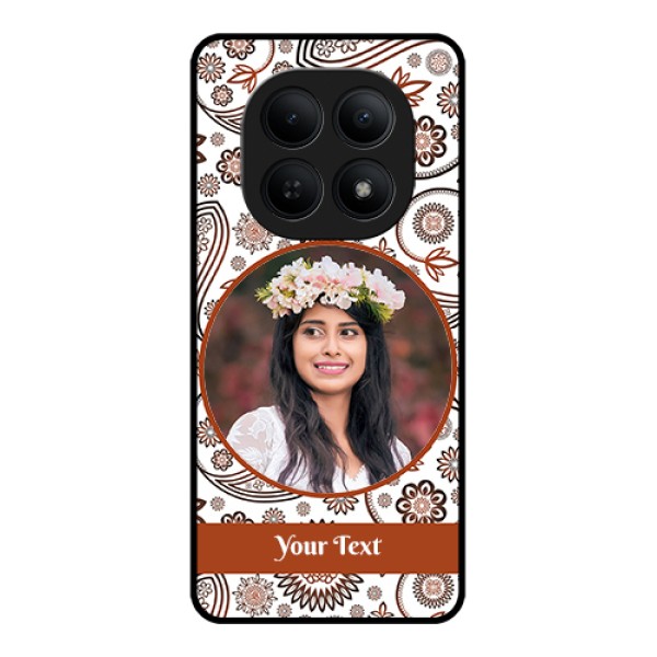 Xiaomi Redmi Note 15 5G Custom Glass Phone Case - Abstract Flower Design Xiaomi Redmi Note 15 5G Custom Glass Phone Case - Abstract Flower Design