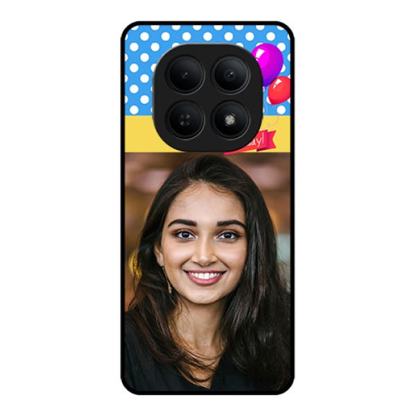 Xiaomi Redmi Note 15 5G Custom Glass Phone Case - Happy Birthday Design
