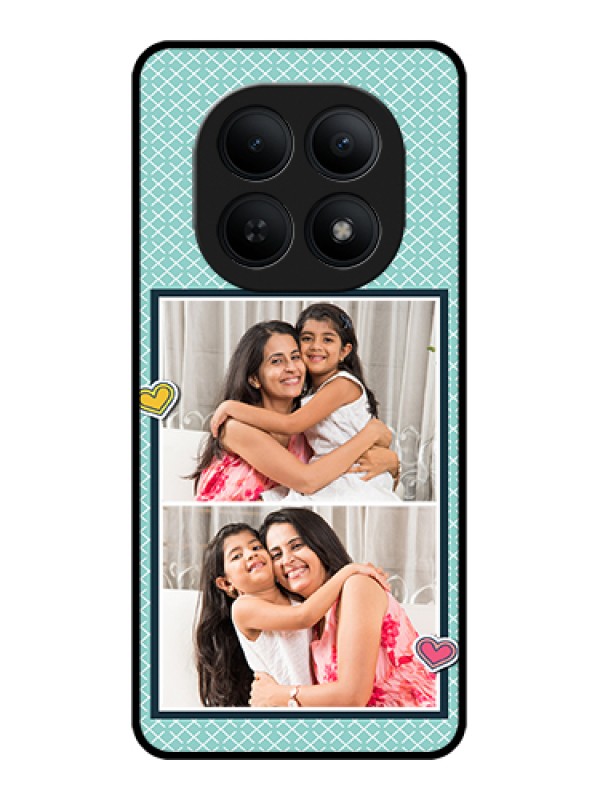 Custom Xiaomi Redmi Note 15 5G Custom Glass Phone Case - 2 Image Holder With Pattern Design