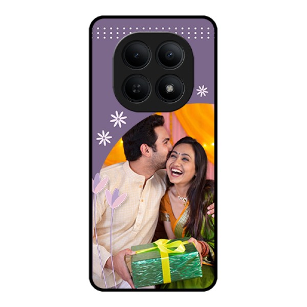 Xiaomi Redmi Note 15 5G Custom Glass Phone Case - Lavender Flowers Design