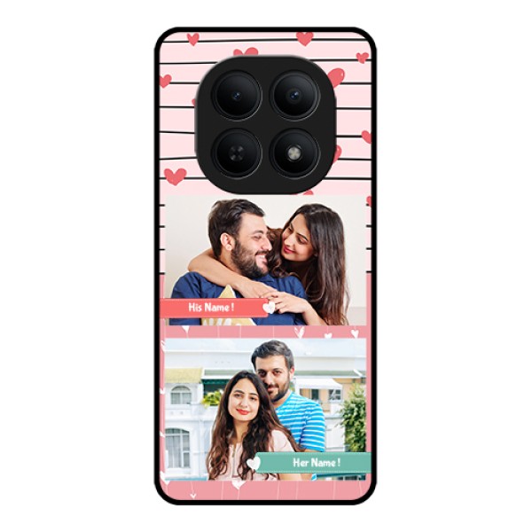 Xiaomi Redmi Note 15 5G Custom Glass Phone Case - Photo With Heart Design Xiaomi Redmi Note 15 5G Custom Glass Phone Case - Photo With Heart Design