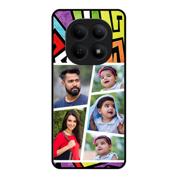 Xiaomi Redmi Note 15 5G Custom Glass Phone Case - Graffiti Pattern Design Xiaomi Redmi Note 15 5G Custom Glass Phone Case - Graffiti Pattern Design