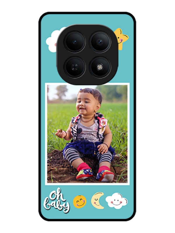 Custom Xiaomi Redmi Note 15 5G Custom Glass Phone Case - Smiley Kids Stars Design