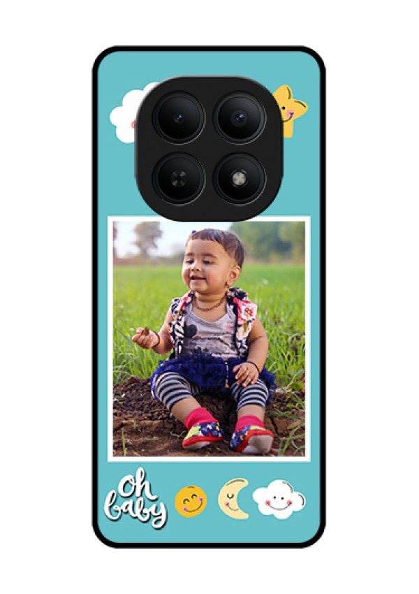 Xiaomi Redmi Note 15 5G Custom Glass Phone Case - Smiley Kids Stars Design
