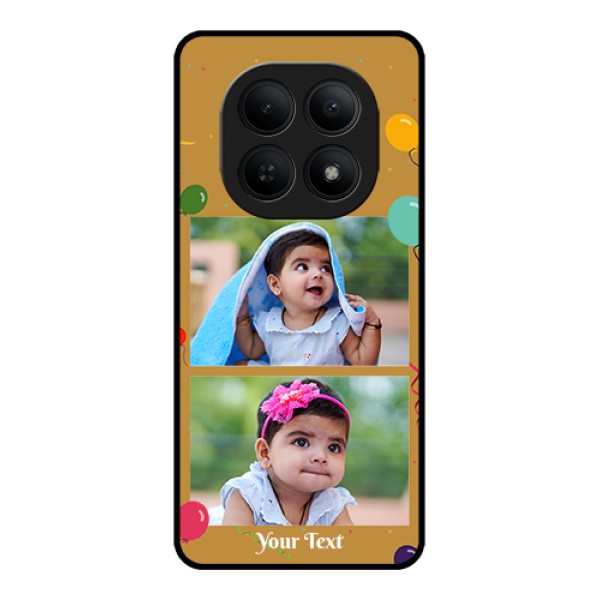 Xiaomi Redmi Note 15 5G Custom Glass Phone Case - Image Holder With Birthday Celebrations Design Xiaomi Redmi Note 15 5G Custom Glass Phone Case - Image Holder With Birthday Celebrations Design