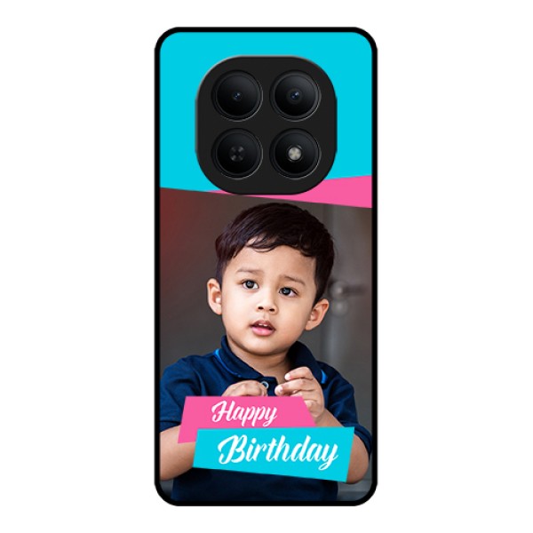Xiaomi Redmi Note 15 5G Custom Glass Phone Case - Image Holder With 2 Color Design