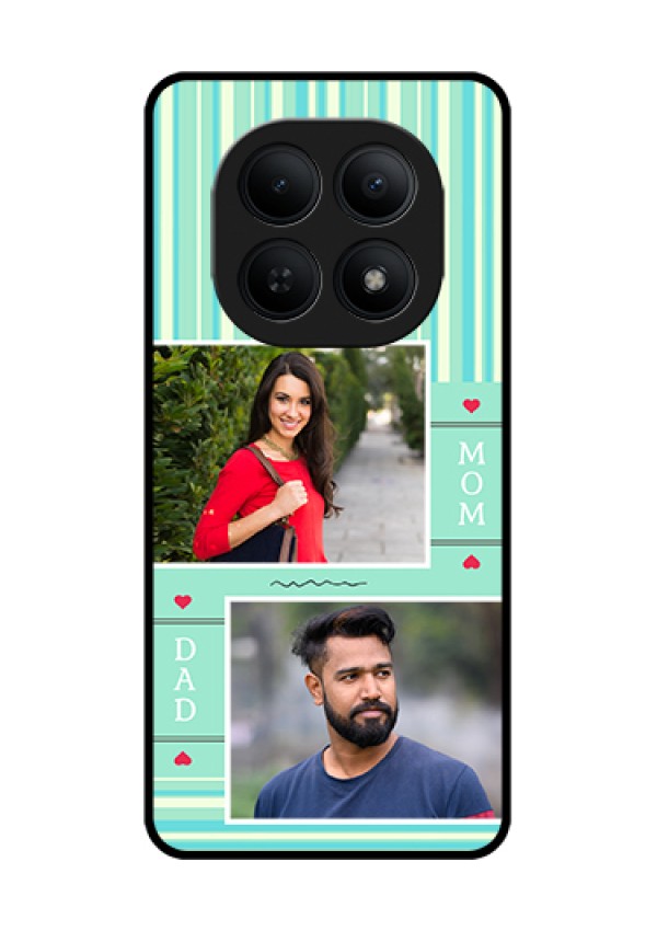 Xiaomi Redmi Note 15 5G Custom Glass Phone Case - Mom & Dad Pic Design