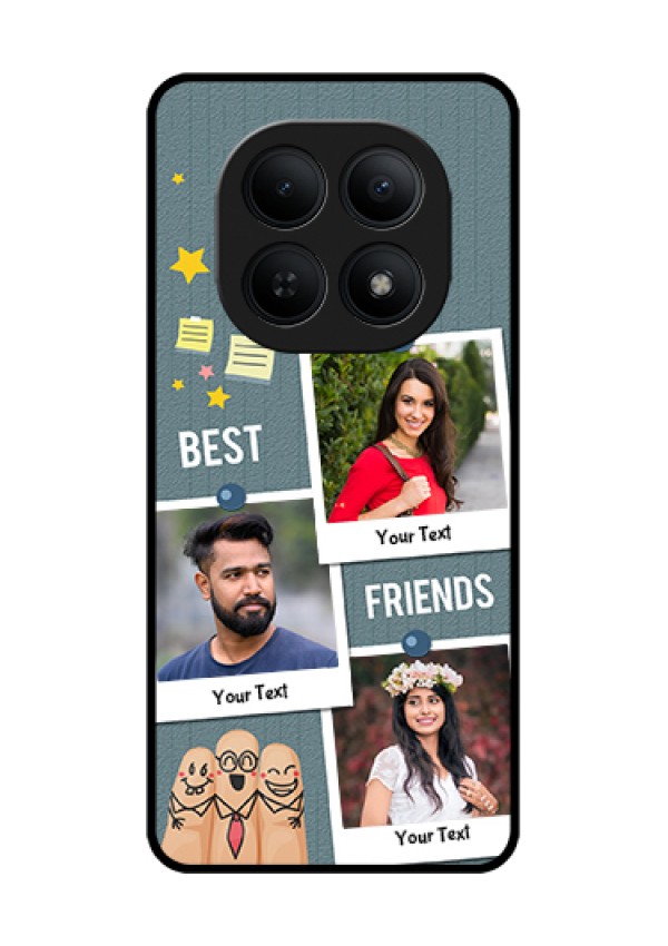 Xiaomi Redmi Note 15 5G Custom Glass Phone Case - Sticky Frames And Friendship Design