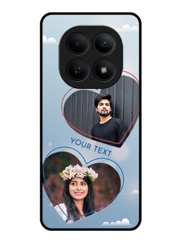Custom Xiaomi Redmi Note 15 5G Custom Glass Phone Case - Blue Color Couple Design