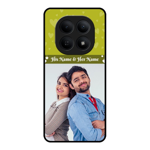 Xiaomi Redmi Note 15 5G Custom Glass Phone Case - You & Me Heart Design Xiaomi Redmi Note 15 5G Custom Glass Phone Case - You & Me Heart Design