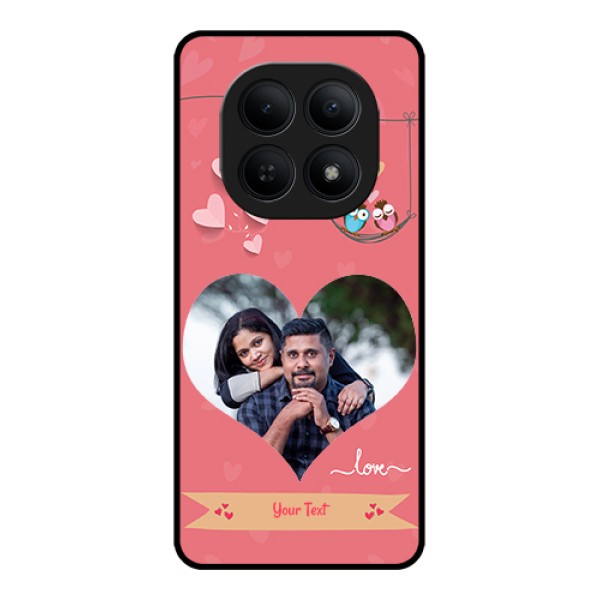 Xiaomi Redmi Note 15 5G Custom Glass Phone Case - Peach Color Love Design Xiaomi Redmi Note 15 5G Custom Glass Phone Case - Peach Color Love Design