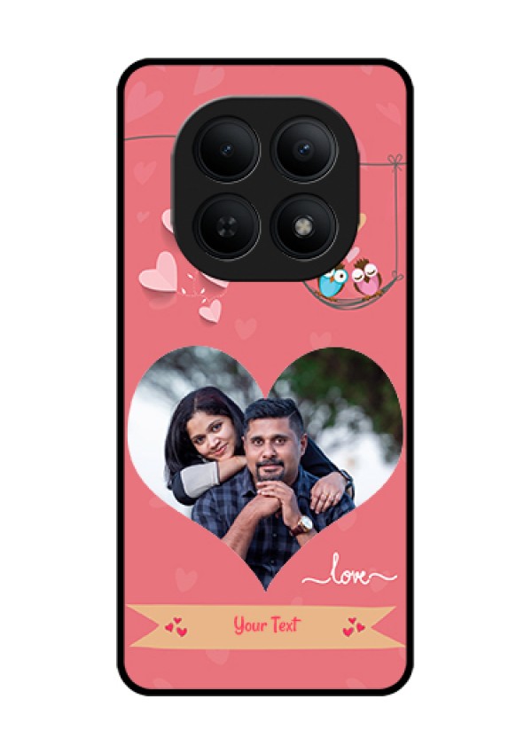Xiaomi Redmi Note 15 5G Custom Glass Phone Case - Peach Color Love Design