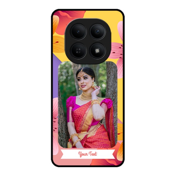 Xiaomi Redmi Note 15 5G Custom Glass Phone Case - 3 Image With Vintage Floral Design Xiaomi Redmi Note 15 5G Custom Glass Phone Case - 3 Image With Vintage Floral Design