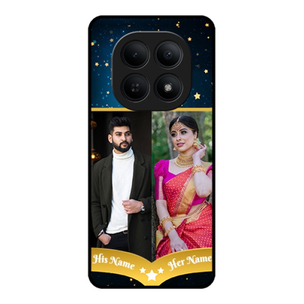 Xiaomi Redmi Note 15 5G Custom Glass Phone Case - Galaxy Stars Backdrop Design