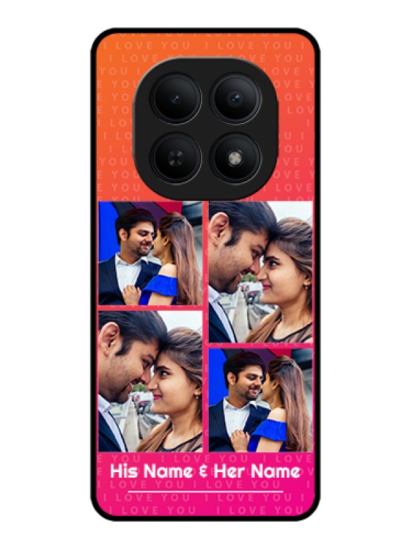 Custom Xiaomi Redmi Note 15 5G Custom Glass Phone Case - I Love You Pink Design