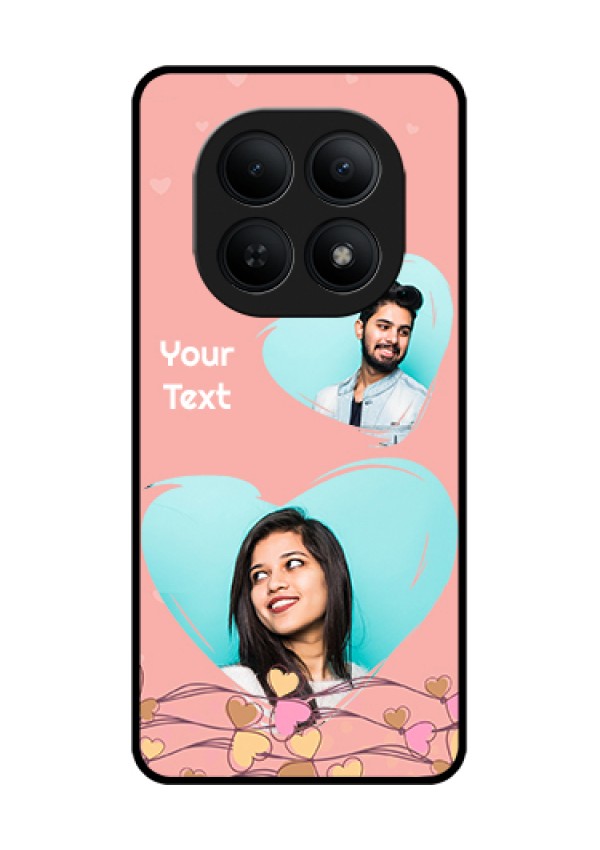Xiaomi Redmi Note 15 5G Custom Glass Phone Case - Love Doodle Design