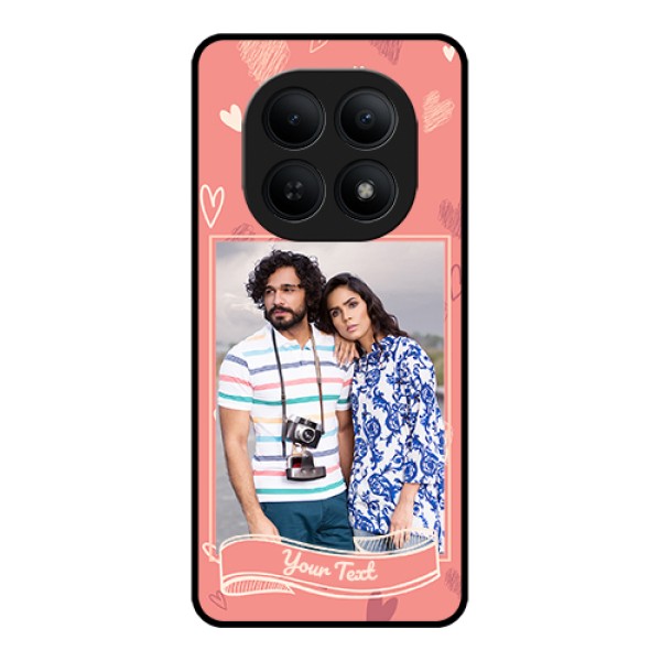 Xiaomi Redmi Note 15 5G Custom Glass Phone Case - Love Doodle Art Design Xiaomi Redmi Note 15 5G Custom Glass Phone Case - Love Doodle Art Design