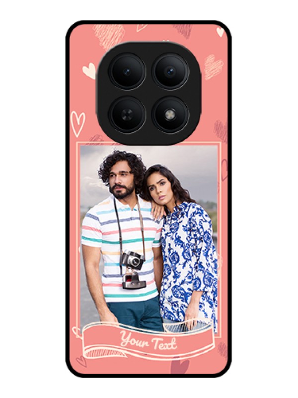 Custom Xiaomi Redmi Note 15 5G Custom Glass Phone Case - Love Doodle Art Design