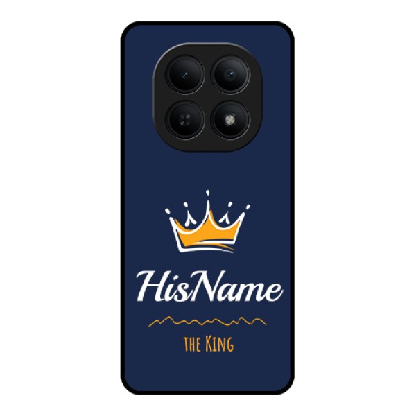 Xiaomi Redmi Note 15 5G Custom Glass Phone Case - King With Name Design Xiaomi Redmi Note 15 5G Custom Glass Phone Case - King With Name Design