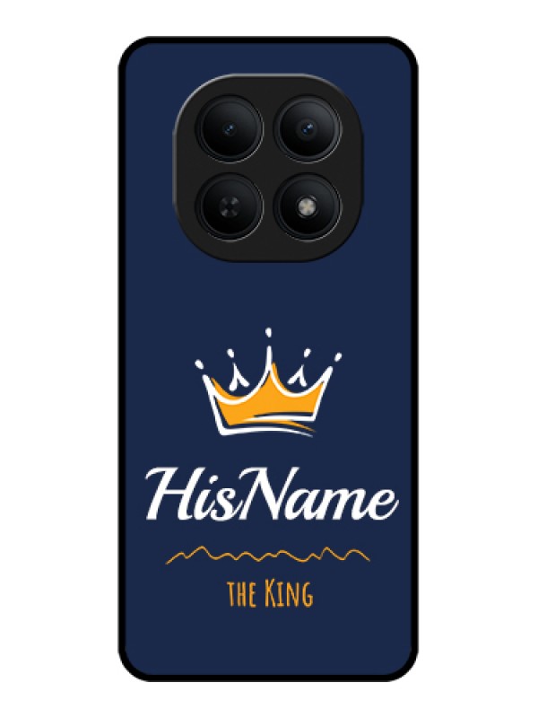 Custom Xiaomi Redmi Note 15 5G Custom Glass Phone Case - King With Name Design