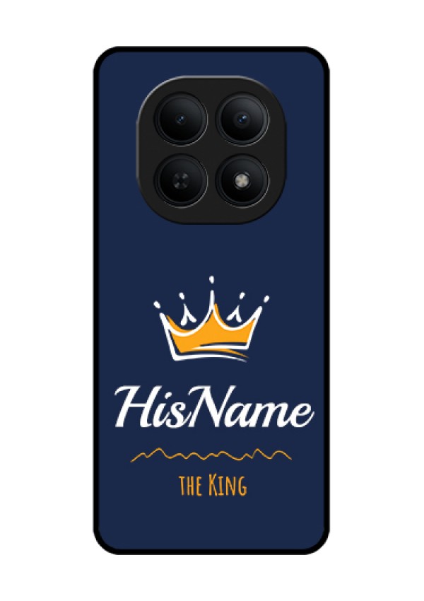 Xiaomi Redmi Note 15 5G Custom Glass Phone Case - King With Name Design