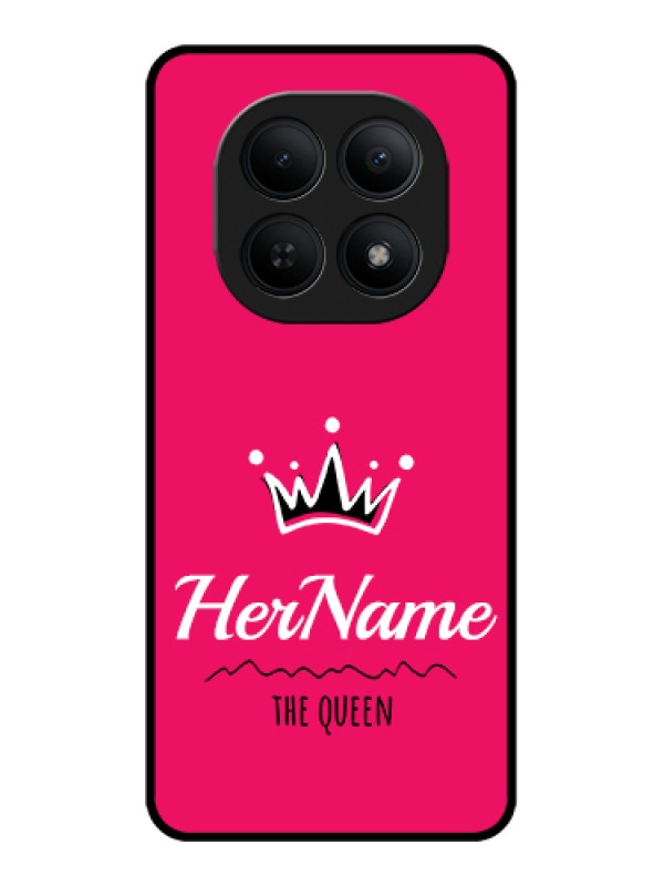 Custom Xiaomi Redmi Note 15 5G Custom Glass Phone Case - Queen With Name Design