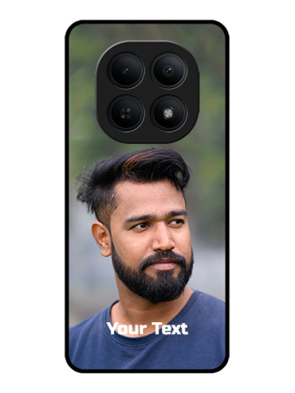 Custom Xiaomi Redmi Note 15 5G Custom Glass Phone Case - Photo With Text Design