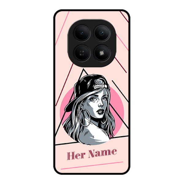 Xiaomi Redmi Note 15 5G Custom Glass Phone Case - Rockstar Girl Design