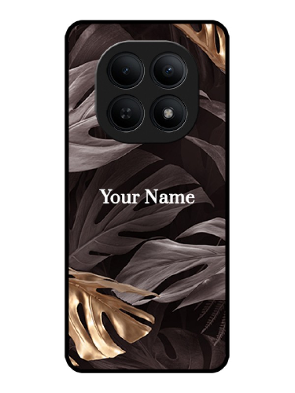 Custom Xiaomi Redmi Note 15 5G Custom Glass Phone Case - Wild Leaves Digital Paint Design