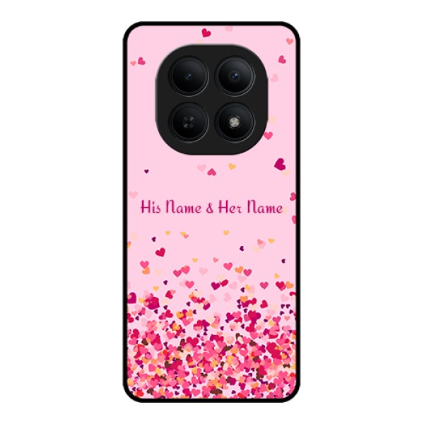 Xiaomi Redmi Note 15 5G Custom Glass Phone Case - Floating Hearts Design Xiaomi Redmi Note 15 5G Custom Glass Phone Case - Floating Hearts Design