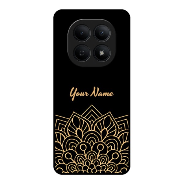 Xiaomi Redmi Note 15 5G Custom Glass Phone Case - Golden Mandala Design Xiaomi Redmi Note 15 5G Custom Glass Phone Case - Golden Mandala Design