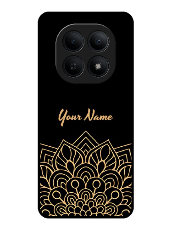 Custom Xiaomi Redmi Note 15 5G Custom Glass Phone Case - Golden Mandala Design