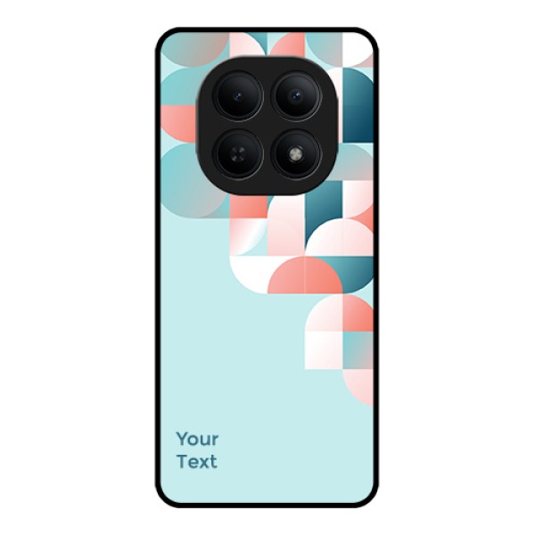 Xiaomi Redmi Note 15 5G Custom Glass Phone Case - Stylish Semi - Circle Pattern Design
