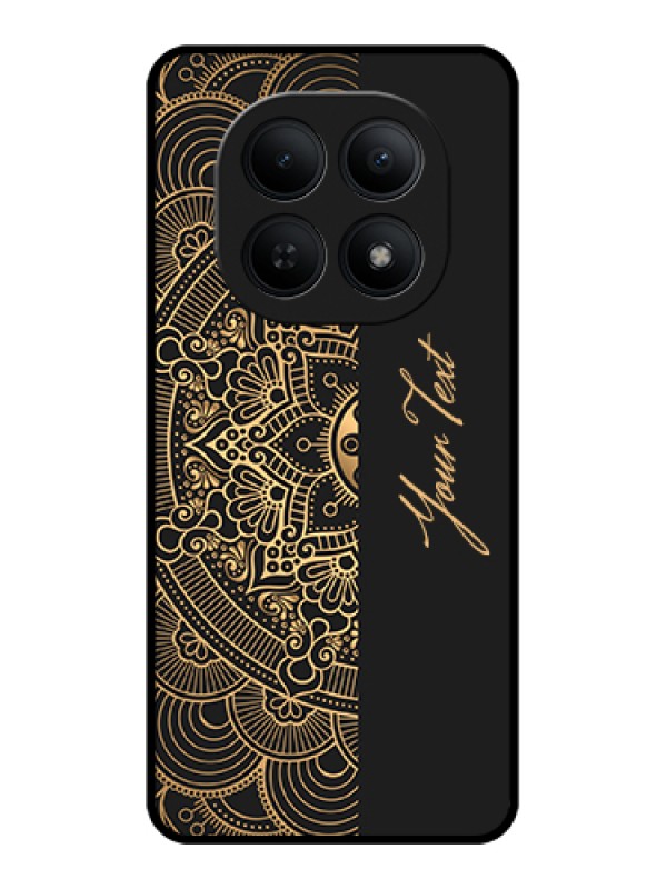 Custom Xiaomi Redmi Note 15 5G Custom Glass Phone Case - Mandala Art With Custom Text Design