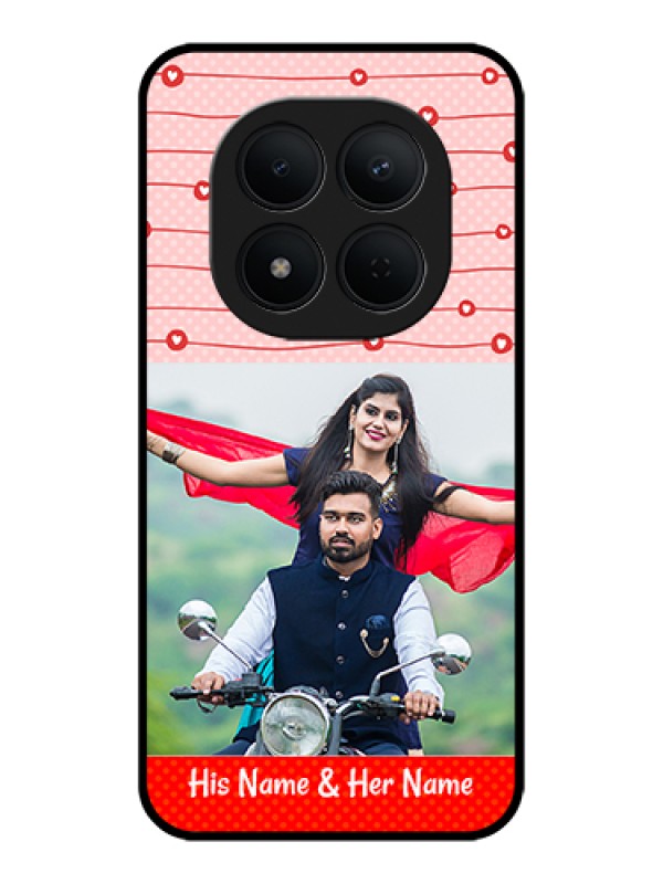 Custom Xiaomi Redmi Note 15 Pro 5G Custom Glass Phone Case - Red Pattern Case Design