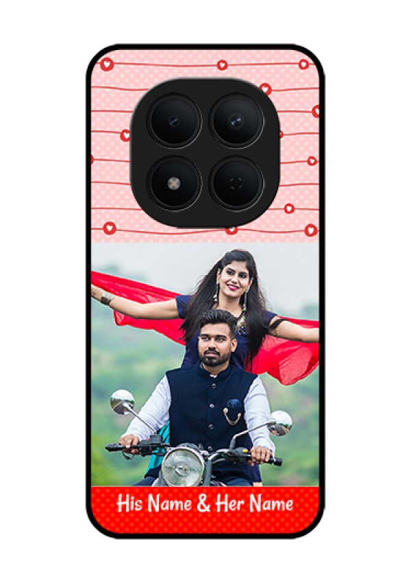 Xiaomi Redmi Note 15 Pro 5G Custom Glass Phone Case - Red Pattern Case Design