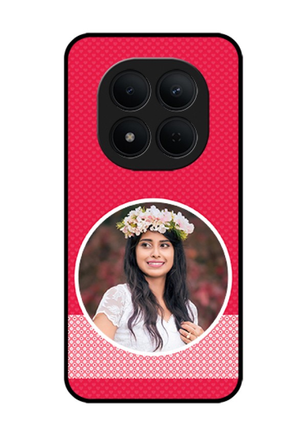 Xiaomi Redmi Note 15 Pro 5G Custom Glass Phone Case - Pink Color Pattern Design