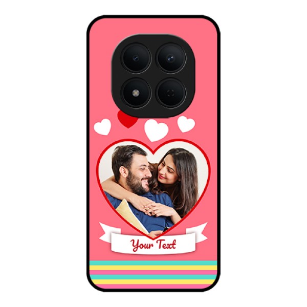Xiaomi Redmi Note 15 Pro 5G Custom Glass Phone Case - Love Shapes Doodle Design