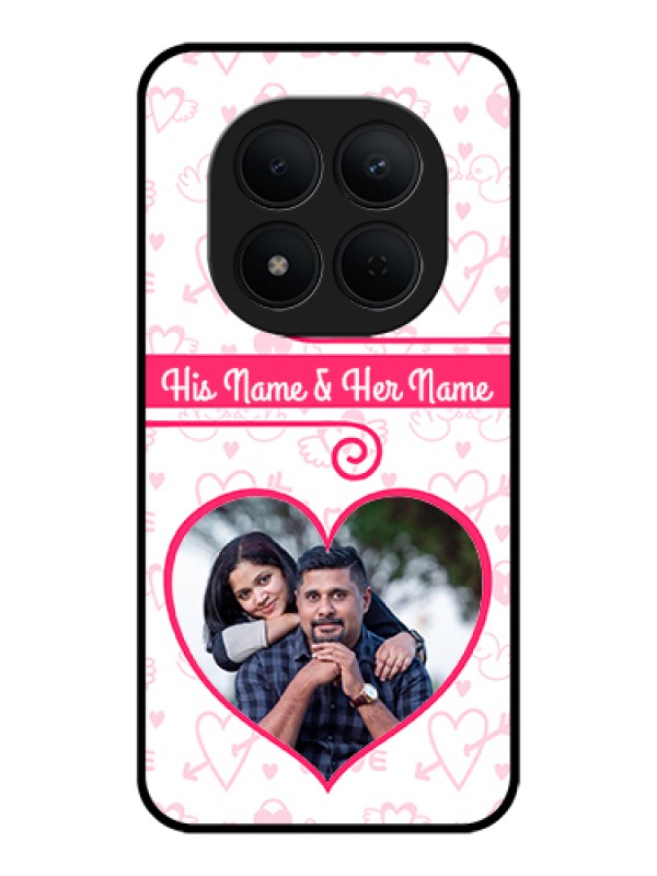 Custom Xiaomi Redmi Note 15 Pro 5G Custom Glass Phone Case - Heart Shape Love Design