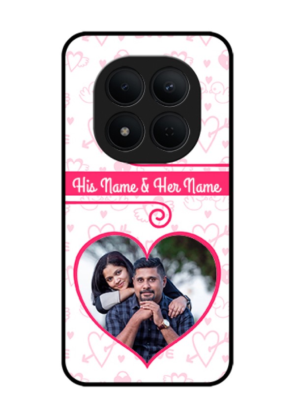 Xiaomi Redmi Note 15 Pro 5G Custom Glass Phone Case - Heart Shape Love Design