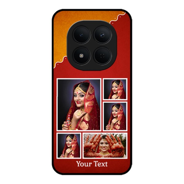 Xiaomi Redmi Note 15 Pro 5G Custom Glass Phone Case - Wedding Pic Upload Design
