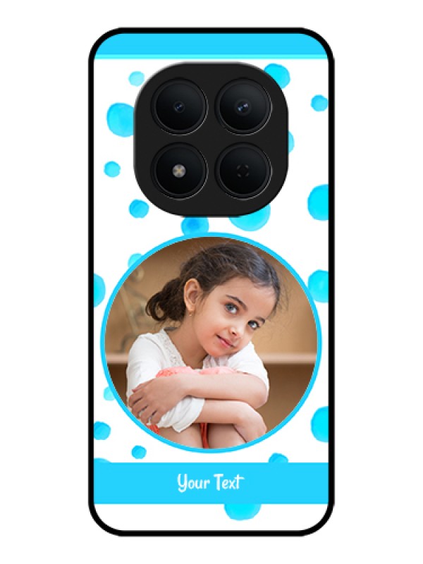 Custom Xiaomi Redmi Note 15 Pro 5G Custom Glass Phone Case - Blue Bubbles Pattern Design