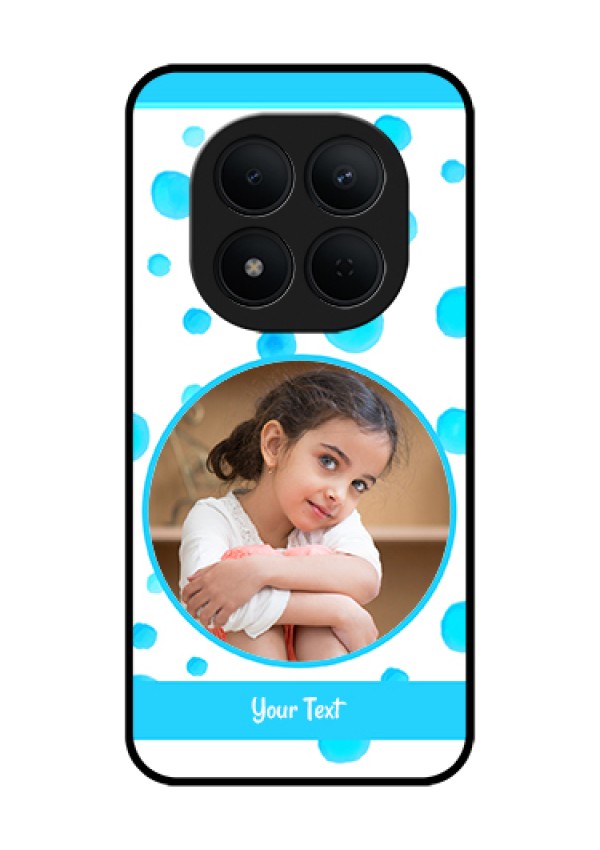 Xiaomi Redmi Note 15 Pro 5G Custom Glass Phone Case - Blue Bubbles Pattern Design