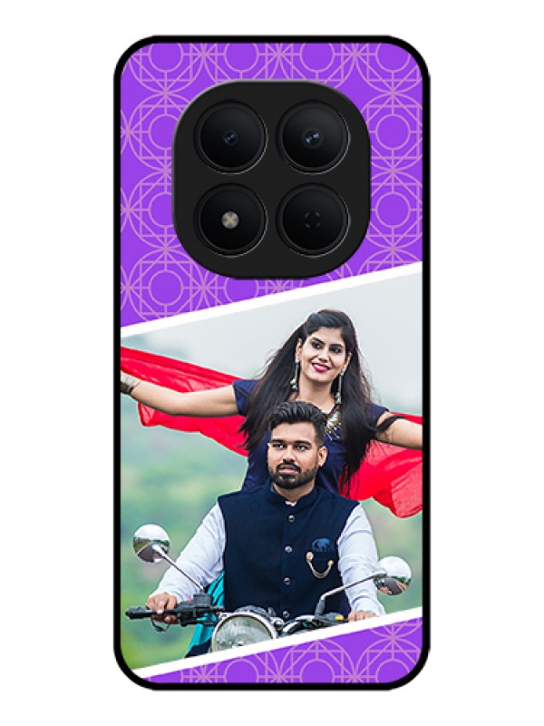 Custom Xiaomi Redmi Note 15 Pro 5G Custom Glass Phone Case - Violet Color Pattern Design