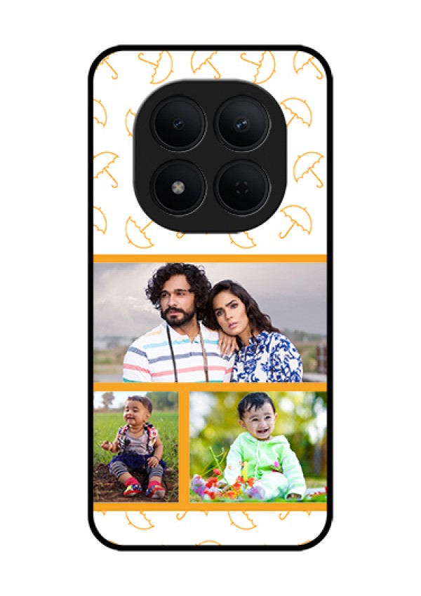 Xiaomi Redmi Note 15 Pro 5G Custom Glass Phone Case - Yellow Pattern Design