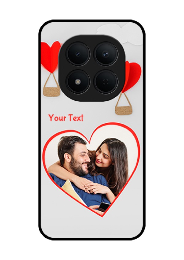 Xiaomi Redmi Note 15 Pro 5G Custom Glass Phone Case - Parachute Love Design